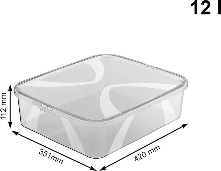 Image du produit Rotho Storage Boxlona 12l Avec Couvercle (12 l)