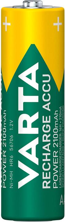 Actual product image Varta Recharge Accu Power (2 pcs., AA / LR6 / LR06 / Mignon / R6 / R14505, 2100 mAh)