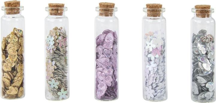 Image du produit Rayher Paillettes coeurs/fleurs multicolores 5 pcs.