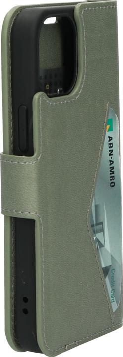 Produktbild Mobiparts Classic Wallet Case Apple iPhone 13 Mini Stone Green (Apple iPhone 13 mini)