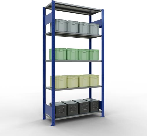 Actual product image Schulte Lagertechnik MULTIplus85 basic racking system with length ledgers