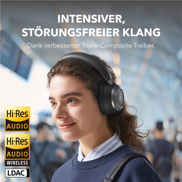 Image du produit Anker Soundcore Space One Pro + Case black (ANC, 60 h, Filaire)