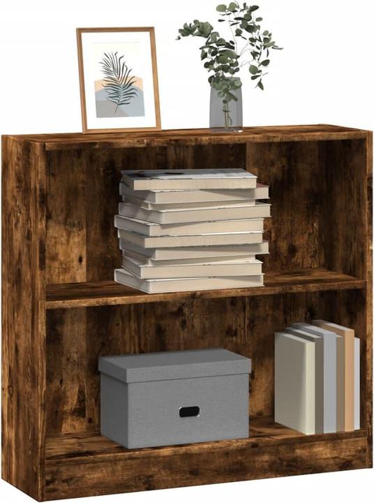 Produktbild vidaXL Bücherregal Regal Standregal Büroregal Aufbewahrungsregal Räuchereiche (80 x 24 x 76 cm)