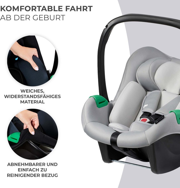 Actual product image KinderKraft Mink Pro + Base Mink FX (Reboarder, ECE R129/i-Size Standard)