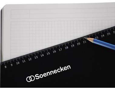 Actual product image Soennecken Collegeblock Office Note Book Paper size: DIN A5+ Ruling style: squared (A5+, Checked, Hardcover)
