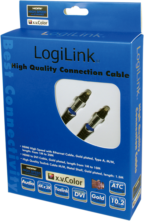 Produktbild LogiLink CAB Toslink (1.50 m, Optisch)