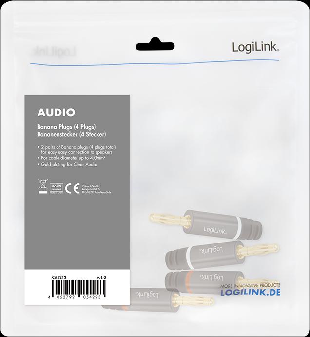 Produktbild LogiLink CA Bananenstecker