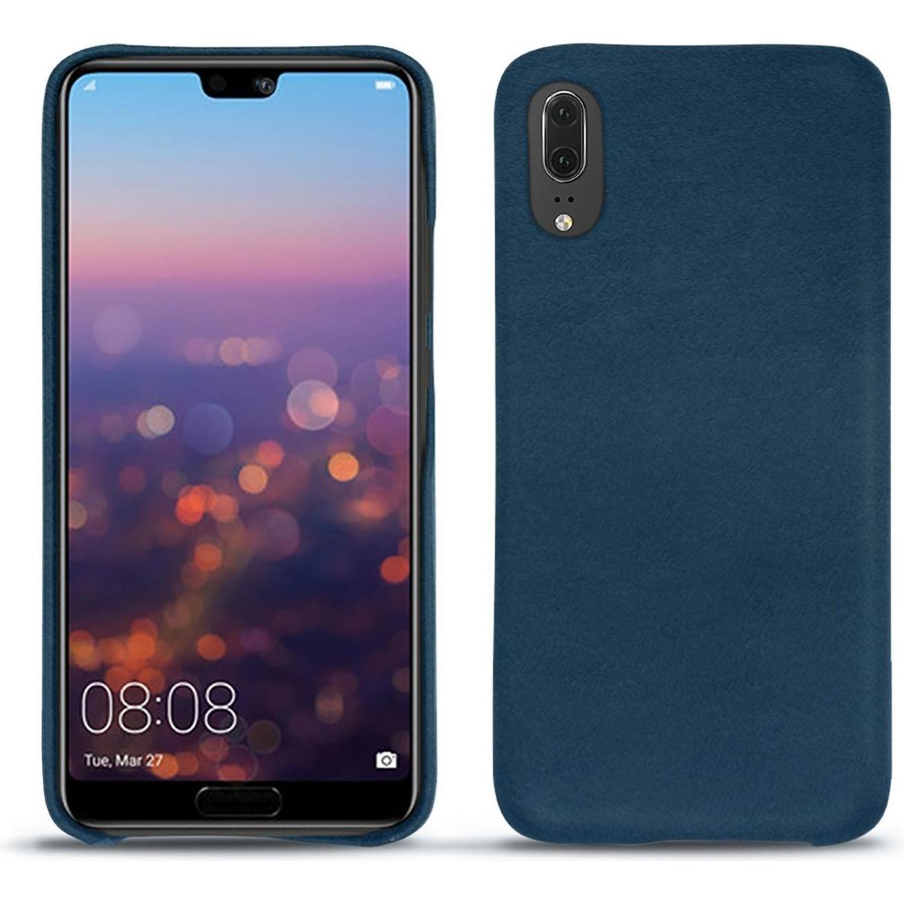 Thumbnail - Noreve Lederschutzhülle (Huawei P20), Smartphone Hülle, Blau