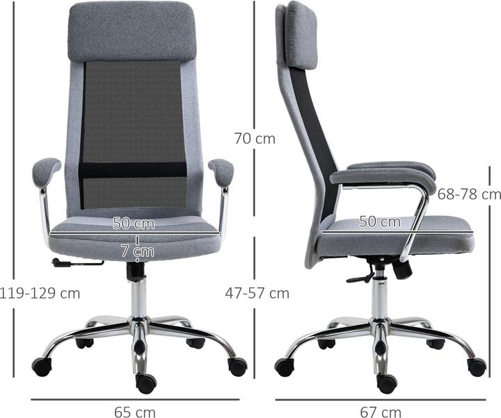 Actual product image Vinsetto Ergonomic office chair with high backrest