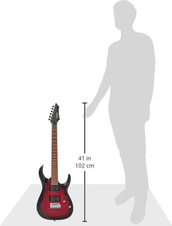 Immagine prodotto Cort Guitars Cort X-100 Open Pore Black Cherry Burst (Chitarra elettrica)