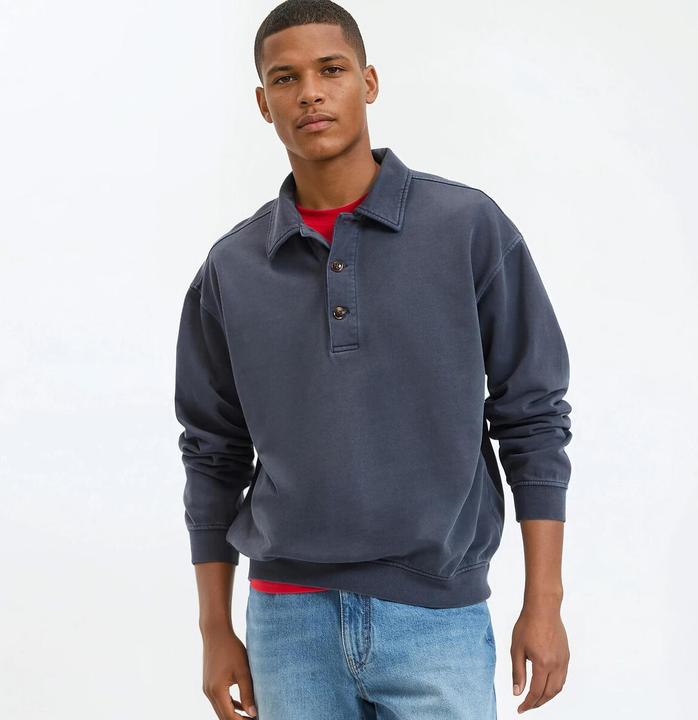 Produktbild La Redoute Collections Sweatshirt mit Polokragen (S)