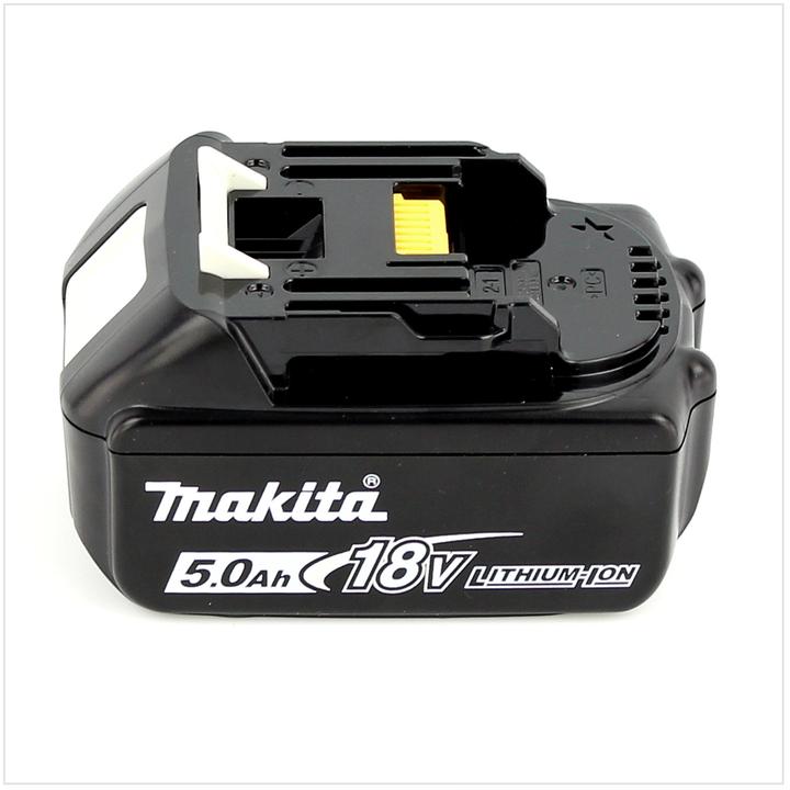 Actual product image Makita DTW 190 T1J 18V Li-Ion cordless impact wrench in Makpac - with 1x BL 1850 5.0 Ah battery, without (Rechargeable battery operated)