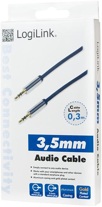 Actual product image LogiLink 3.5mm—3.5mm (0.30 m, 3.5mm jack (AUX))
