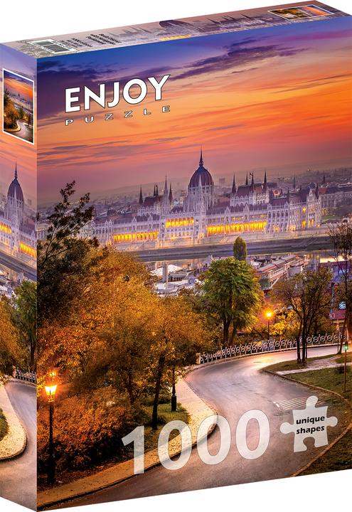 Actual product image Enjoy Puzzle ENJOY-2115 - Buda District with Hungarian Parliament, jigsaw puzzle, 1000 pieces (1000 pieces)