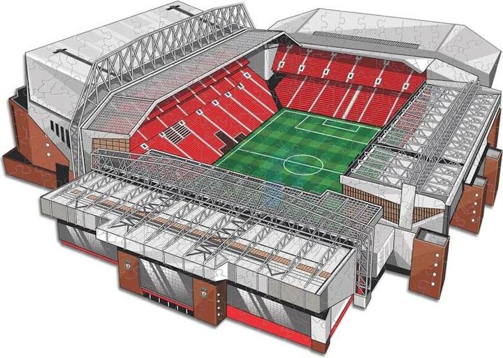Actual product image Iconic Liverpool FC - Anfield Stadium - Wooden Puzzle Size M (270 pieces) (270 pieces)