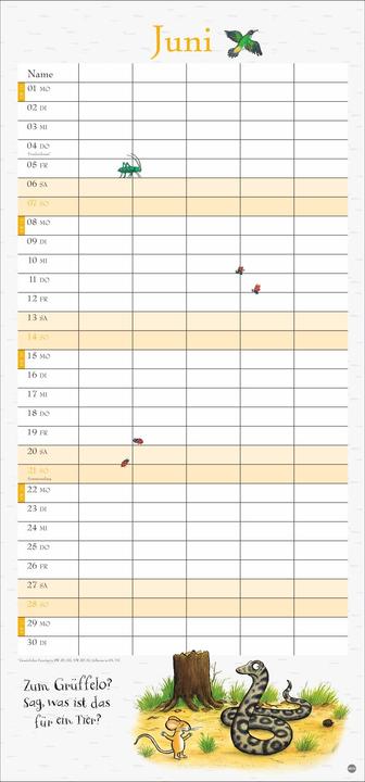 Produktbild Der Grüffelo Familienplaner 2026 (A3)