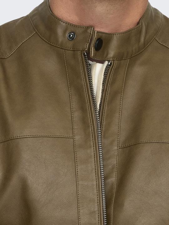 Produktbild Only & Sons Onsmike Pu Racer Jacket Otw Noos (XS)