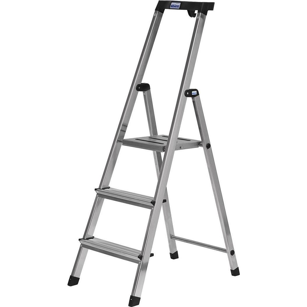 Krause, Leiter + Gerüst, Safety Klappleiter silber (Klapptritt, 45 cm)
