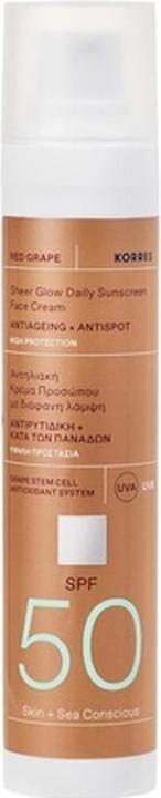 Immagine prodotto Korres Crème Solaire Teintée SPF50 Uva Rossa - 50 ml (Crema solare, SPF 50, 50 ml)