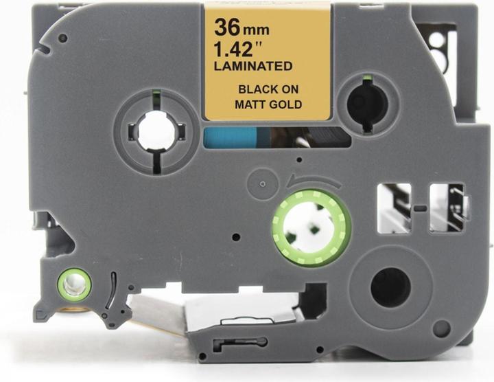 Immagine prodotto Hermex Alternatives Etikettenband zu Brother TZe-MQ861 Beschriftungsband (3.60 cm, Nero, Oro)