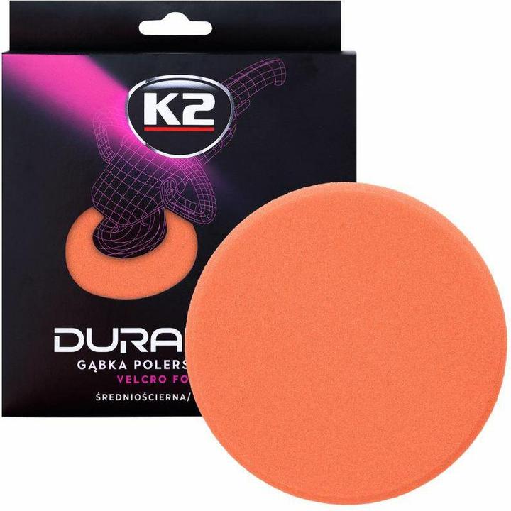 Image du produit GCS Éponge de ponçage moyenne, dure. Duraflex - Éponge de polissage orange Avec velcro