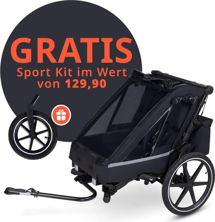 ABC Design Fahrradanhänger 3in1 Fahrradanhänger und Kinderwagen Tour