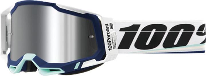 Actual product image 100% Racecraft 2 Goggle Wiz - Mirror Silver (Wiz, Silver, Silver)