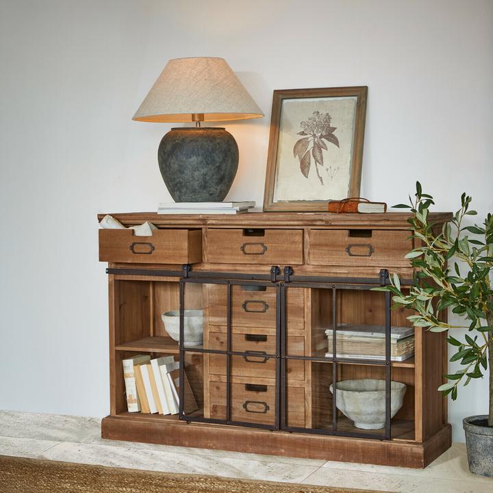 Immagine prodotto Loberon Lampada da tavolo Shiva marrone antico/crema (E27)