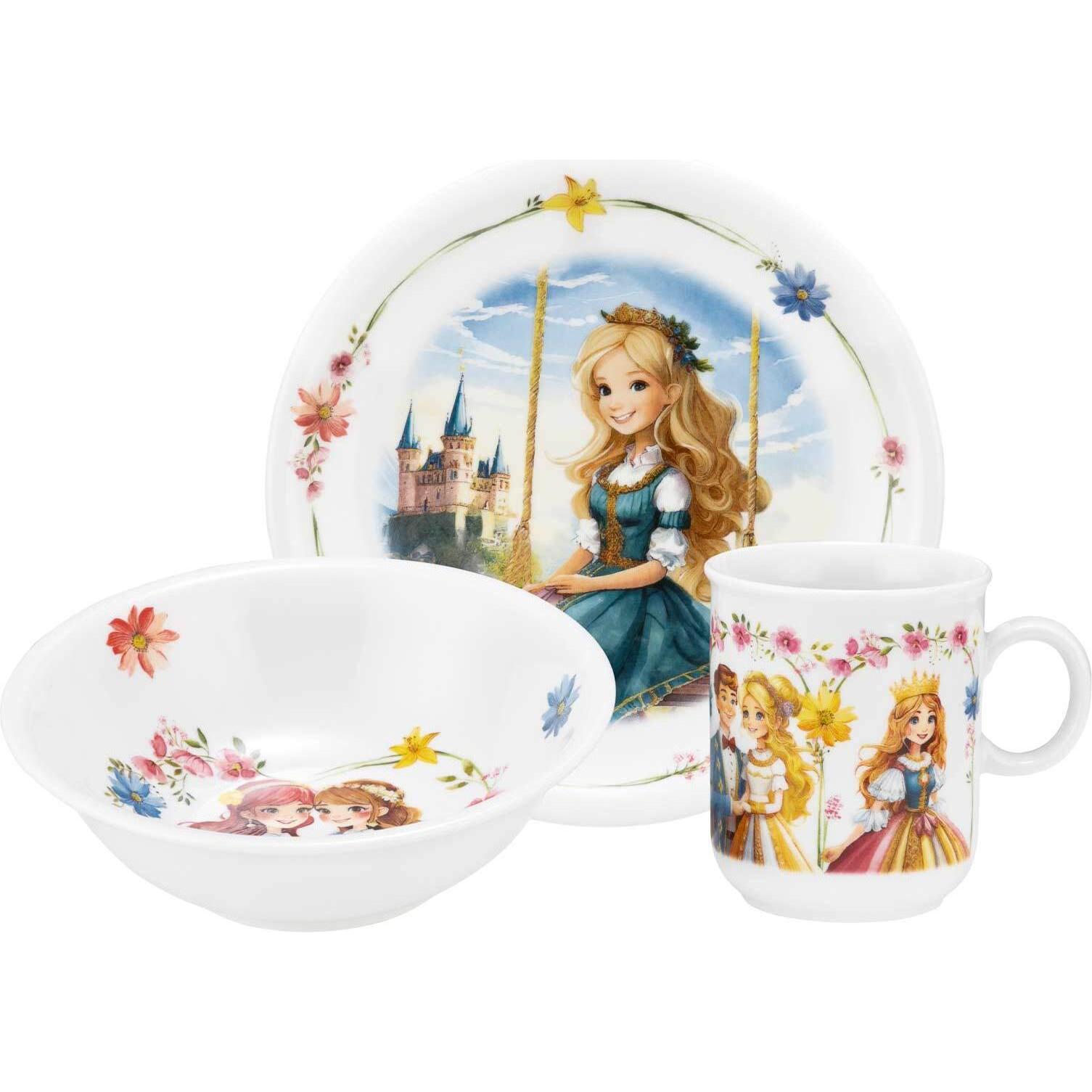 Seltmann, Kindergeschirr + Kinderbesteck, Compact Prinzessin Kindergeschirr Set