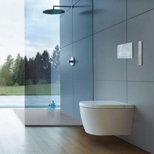 Produktbild Duravit Dusch-WC STARCK f PLUS COMPACT SensoWash WC-Sitz, 387x575mm weiss
