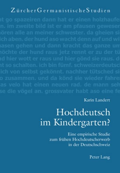 Produktbild Hochdeutsch im Kindergarten? (Deutsch, Karin Landert, 2007)