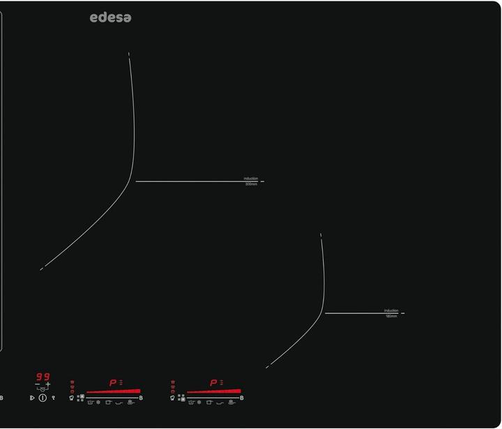 Produktbild Induction Cooktop with Multi-Slider Touch Panel, 9 Power Levels, Booster Timer, and Safety Lock (85 cm, Induktionskochfeld)