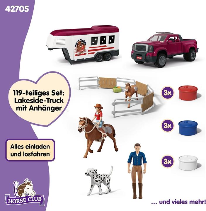 Actual product image Schleich Lakeside Truck mit Anhänger