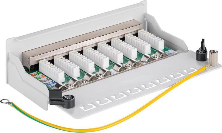 Actual product image M-Cab Patch Panel, Cat.5e, 8 Port