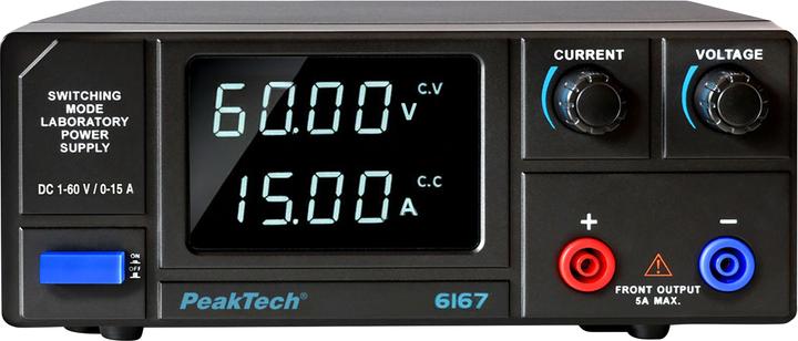 Actual product image Peaktech Labornetzgerät P 6167, 1...60 V, 0...15 A, 900 W