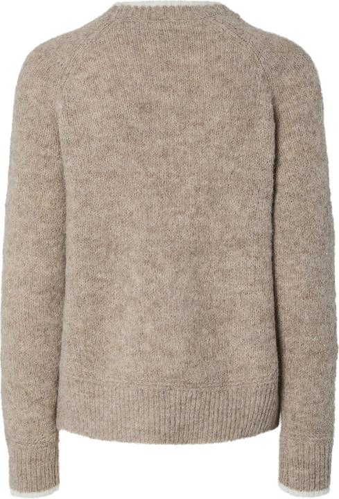 Image du produit Pieces Pcivy Ls O-Neck Contrast Knit Noos Bc (XS)