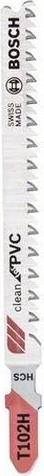 Actual product image Bosch Professional Zubehör PRO Plastics PVC clean T102H Jigsaw blade, 100 mm, 3 pcs.
