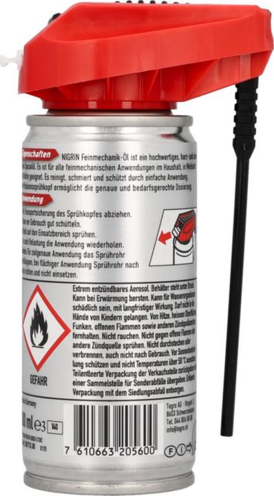 Immagine prodotto Nigrin Olio per meccanica di precisione (100 ml)