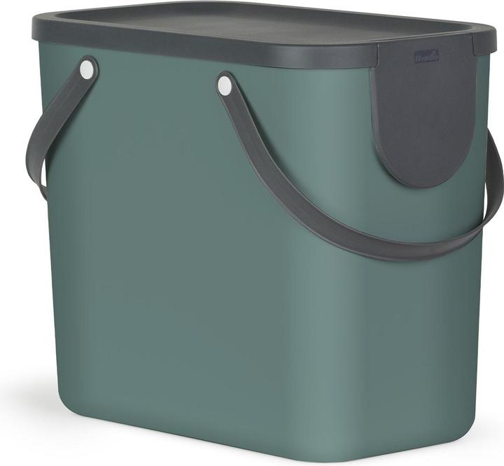 Image du produit Rotho Recycling Müllsystem 25 l ALBULA - Mistelgrün (25 l)