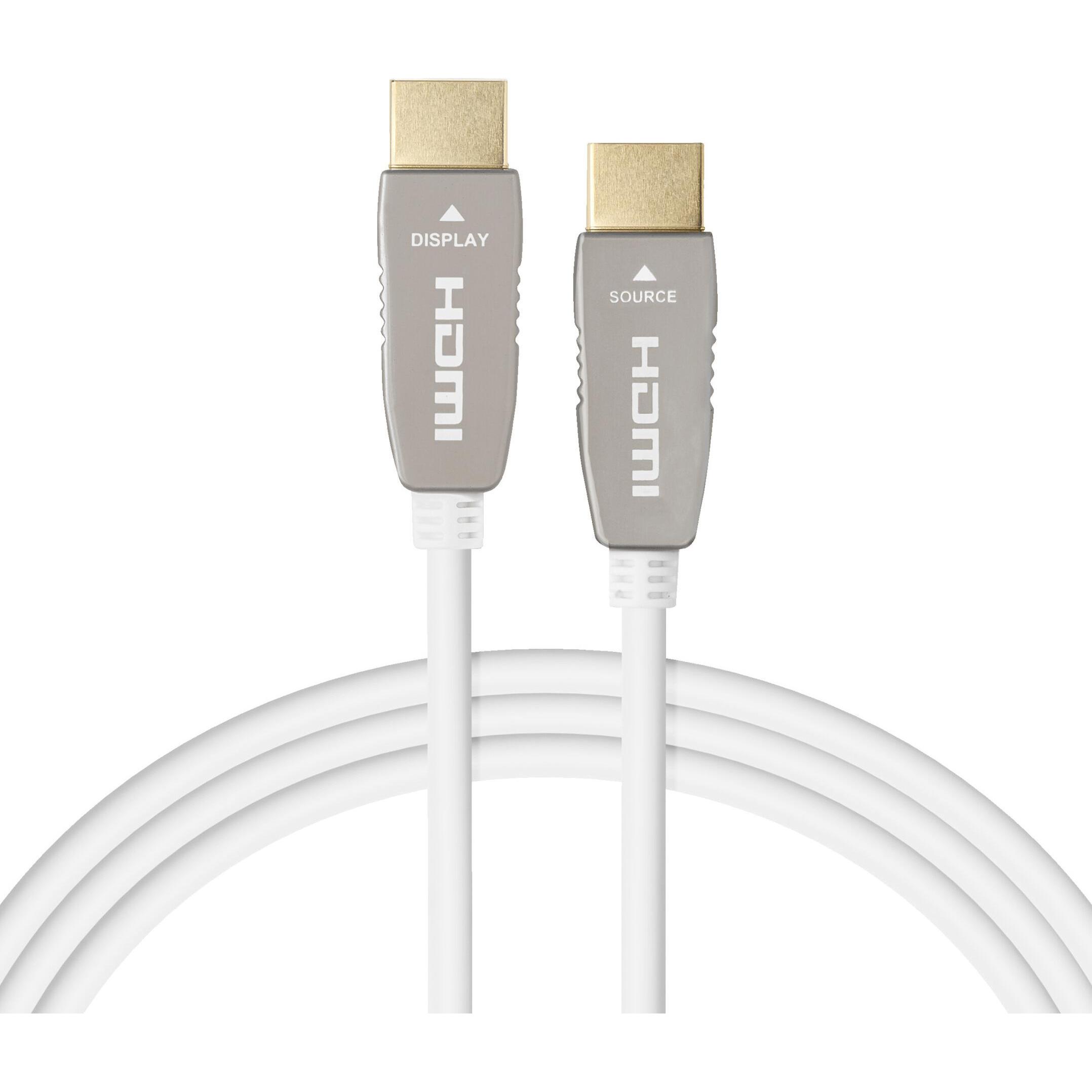 Thumbnail - Celexon UHD Optical Fibre HDMI 2.0b Active Kabel 6m weiss (6 m, HDMI), Video Kabel