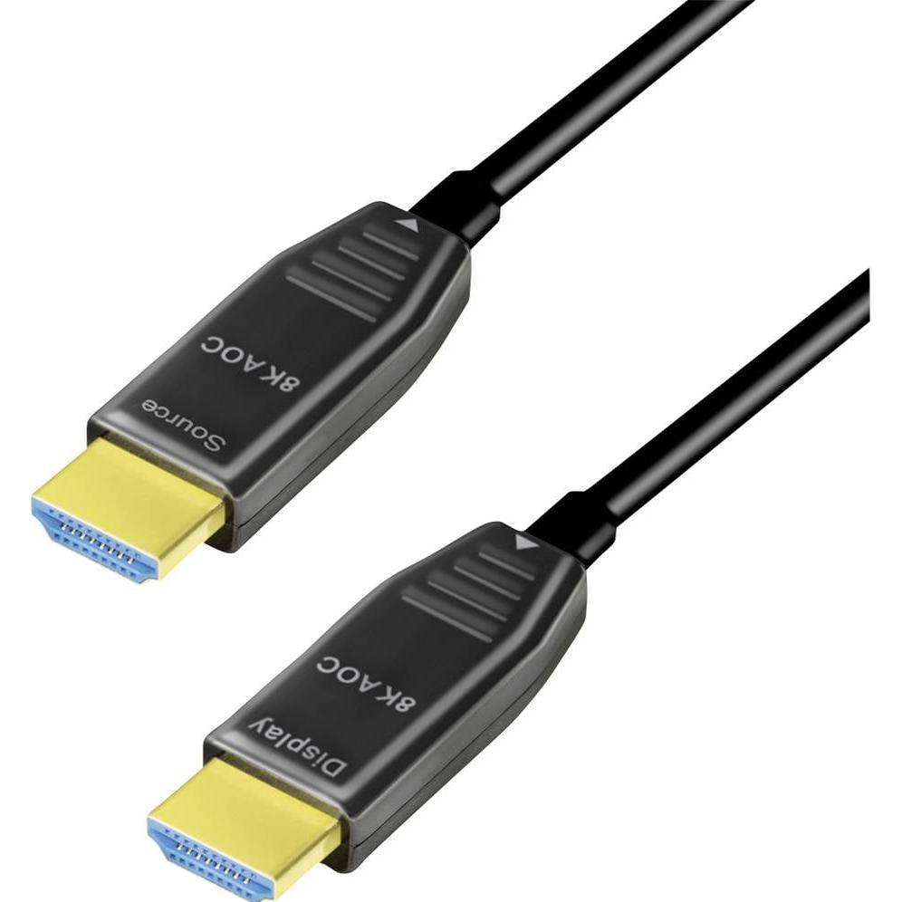 LogiLink kabel hdmi a/m->a/m 8k/60hz 10m schwarz (10 m, HDMI), Video Kabel