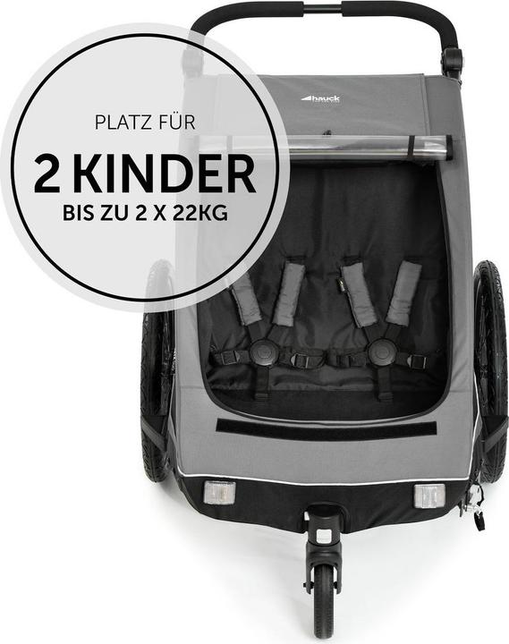 Produktbild Hauck 2in1 Fahrradanhänger Sparset Dryk Duo - für