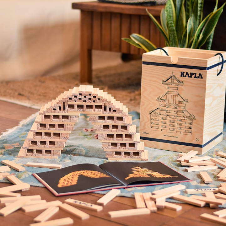 Actual product image Kapla Wooden case of 280 pcs.