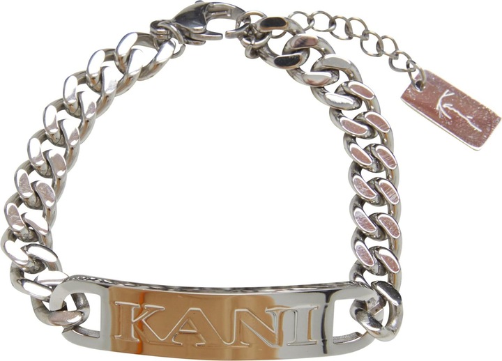 Actual product image Karl Kani KK Retro Kani Plate Cubanlink Bracelet - 186103 (100% steel)