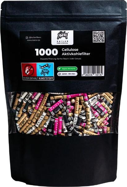 Kailar Filtro al carbone attivo di cellulosa Triplemix 1000 pezzi