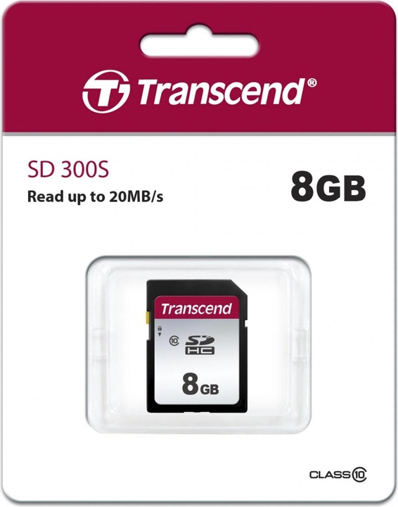 Produktbild Transcend SDHC 300S 8GB Class 10 (8 GB, SDHC, U1, UHS-I)