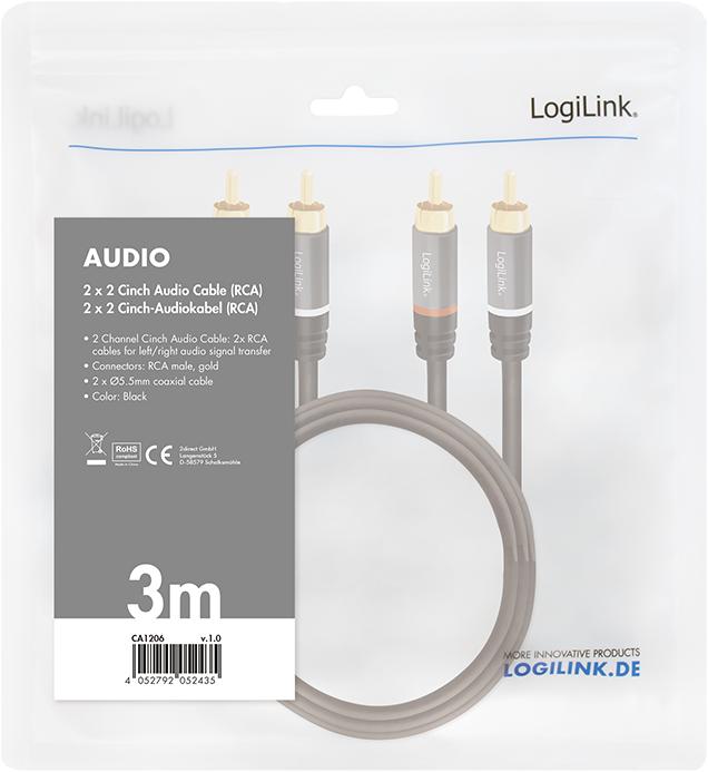 Produktbild LogiLink CA Cinch (3 m, Cinch)