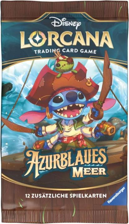 Produktbild Disney Lorcana Trading Card Game: Azurblaues Meer - Booster Display mit 24 Booster Packs (Deutsch (Deutsch, Booster Display)