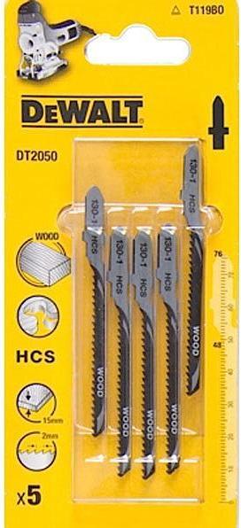 Produktbild DeWalt DT2050-QZ Stichsaegeblatt HCS Holz <15mm 5Stk