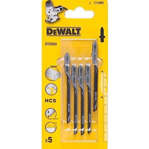 DeWalt, Sägeblatt, DT2050-QZ Stichsaegeblatt HCS Holz <15mm 5Stk